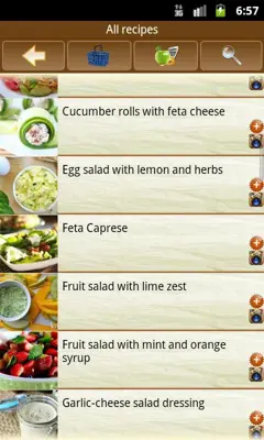 Salad recipes android App screenshot 2