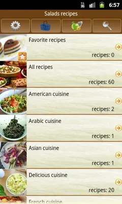 Salad recipes android App screenshot 3